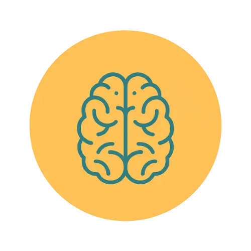 Alt: Illustratie van hoofd met buigzame lijnen, symbool voor flexibel denken en mentale veerkracht.