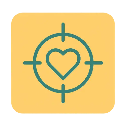 Alt: Illustratie van kompas met hart, symbool voor leven naar je waarden en richting kiezen.