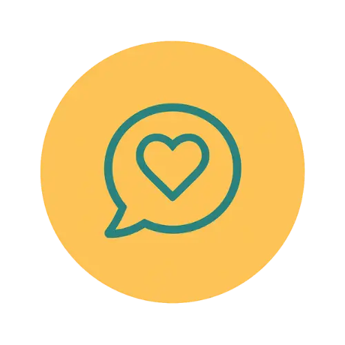 Alt: Illustratie van hand met hartje, symbool voor mildheid en zelfcompassie.